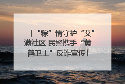 “粽”情守护“艾”满社区 民警携手“黄鹤卫士”反诈宣传