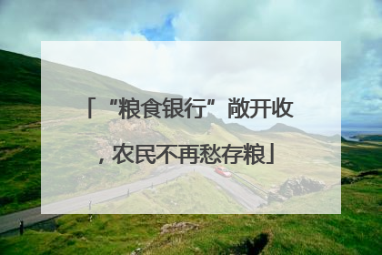 “粮食银行”敞开收，农民不再愁存粮