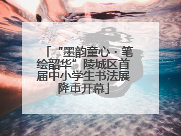 “墨韵童心・笔绘韶华”陵城区首届中小学生书法展隆重开幕