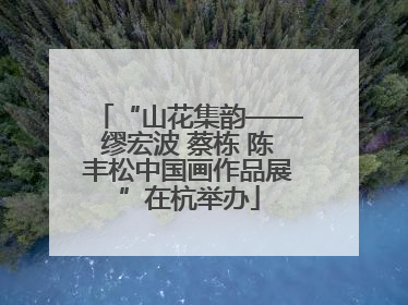“山花集韵——缪宏波 蔡栋 陈丰松中国画作品展”在杭举办