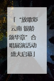“放歌彩云南 银龄颂华章”合唱展演活动盛大启幕