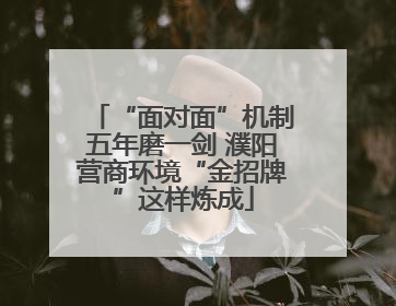 “面对面”机制五年磨一剑 濮阳营商环境“金招牌”这样炼成