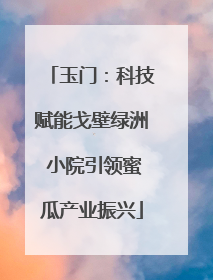 玉门：科技赋能戈壁绿洲 小院引领蜜瓜产业振兴