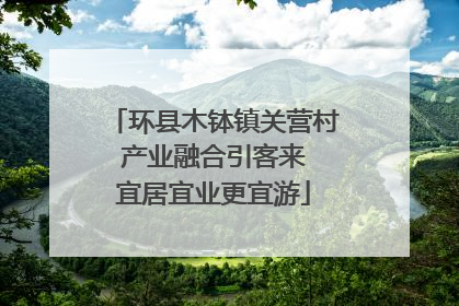 环县木钵镇关营村 产业融合引客来 宜居宜业更宜游
