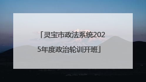 灵宝市政法系统2025年度政治轮训开班