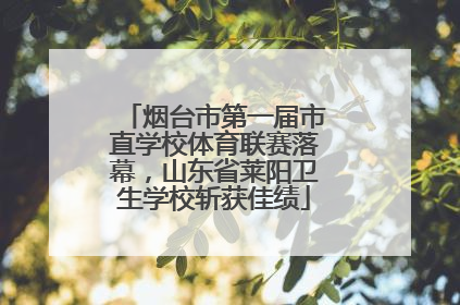 烟台市第一届市直学校体育联赛落幕，山东省莱阳卫生学校斩获佳绩