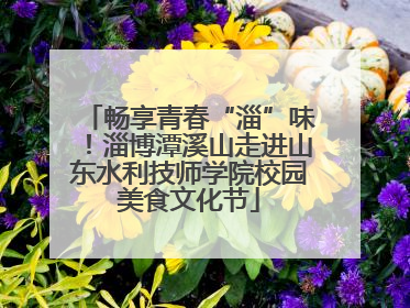 畅享青春“淄”味！淄博潭溪山走进山东水利技师学院校园美食文化节