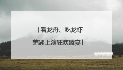 看龙舟、吃龙虾 芜湖上演狂欢盛宴