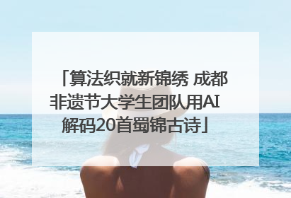 算法织就新锦绣 成都非遗节大学生团队用AI解码20首蜀锦古诗