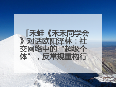 禾蛙《禾禾同学会》对话欧阳泽林：社交网络中的“超级个体”，反常规重构行业生态！