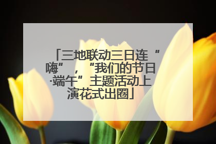 三地联动三日连“嗨”，“我们的节日·端午”主题活动上演花式出圈