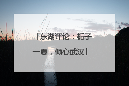 东湖评论：栀子一夏，倾心武汉