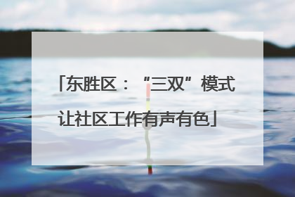 东胜区：“三双”模式让社区工作有声有色