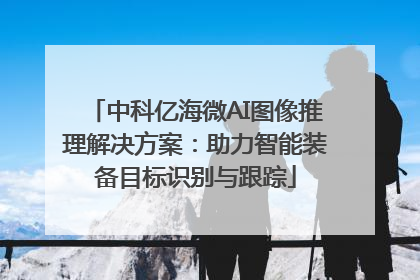 中科亿海微AI图像推理解决方案：助力智能装备目标识别与跟踪