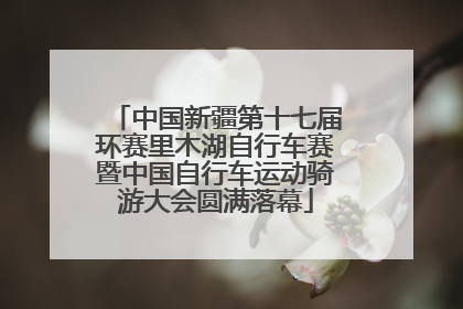 中国新疆第十七届环赛里木湖自行车赛暨中国自行车运动骑游大会圆满落幕