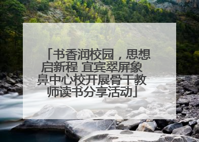 书香润校园，思想启新程 宜宾翠屏象鼻中心校开展骨干教师读书分享活动