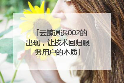 云鲸逍遥002的出现，让技术回归服务用户的本质