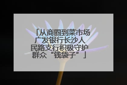 从商圈到菜市场 广发银行长沙人民路支行积极守护群众“钱袋子”
