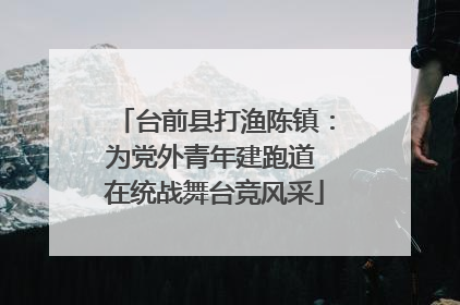 台前县打渔陈镇：为党外青年建跑道 在统战舞台竞风采