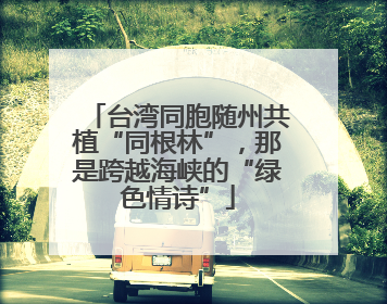 台湾同胞随州共植“同根林”，那是跨越海峡的“绿色情诗”