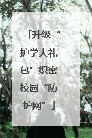 升级“护学大礼包”织密校园“防护网”