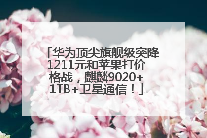 华为顶尖旗舰级突降1211元和苹果打价格战，麒麟9020+1TB+卫星通信！