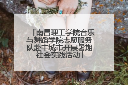 南昌理工学院音乐与舞蹈学院志愿服务队赴丰城市开展暑期社会实践活动