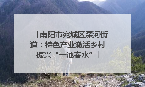 南阳市宛城区溧河街道：特色产业激活乡村振兴“一池春水”