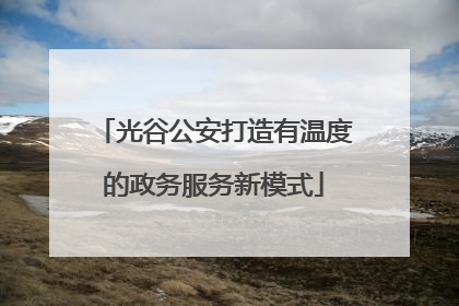 光谷公安打造有温度的政务服务新模式