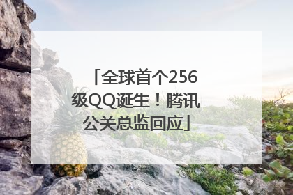 全球首个256级QQ诞生！腾讯公关总监回应