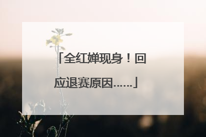 全红婵现身！回应退赛原因……