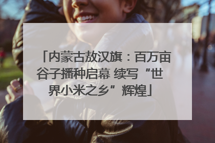 内蒙古敖汉旗：百万亩谷子播种启幕 续写“世界小米之乡”辉煌