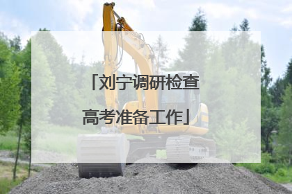 刘宁调研检查高考准备工作