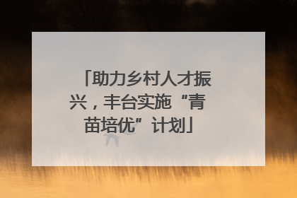 助力乡村人才振兴，丰台实施“青苗培优”计划