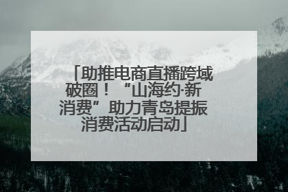 助推电商直播跨域破圈！“山海约·新消费”助力青岛提振消费活动启动