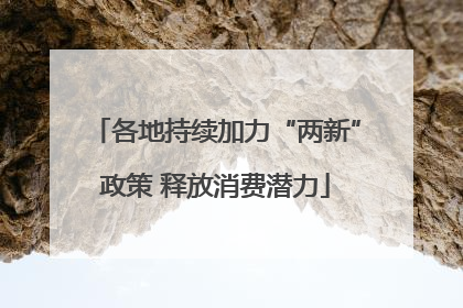 各地持续加力“两新”政策 释放消费潜力