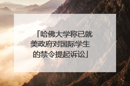 哈佛大学称已就美政府对国际学生的禁令提起诉讼