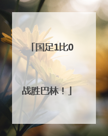 国足1比0战胜巴林！