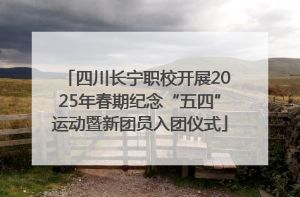 四川长宁职校开展2025年春期纪念“五四”运动暨新团员入团仪式