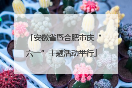 安徽省暨合肥市庆“六一”主题活动举行