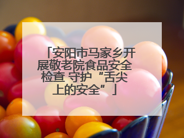 安阳市马家乡开展敬老院食品安全检查 守护“舌尖上的安全”