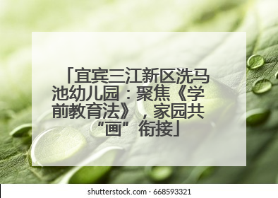 宜宾三江新区洗马池幼儿园：聚焦《学前教育法》，家园共“画”衔接