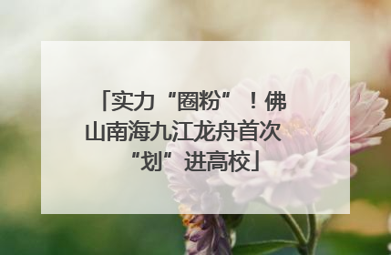 实力“圈粉”！佛山南海九江龙舟首次“划”进高校