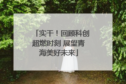 实干！回顾科创超燃时刻 展望青海美好未来