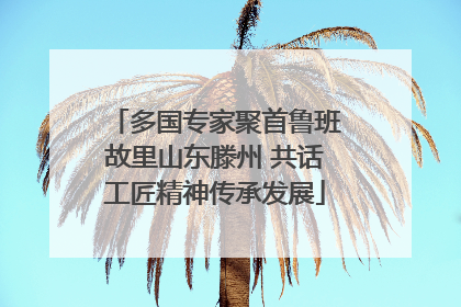 多国专家聚首鲁班故里山东滕州 共话工匠精神传承发展
