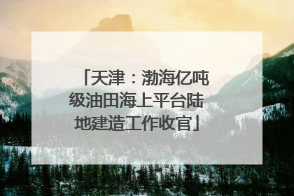 天津：渤海亿吨级油田海上平台陆地建造工作收官