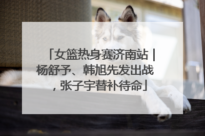 女篮热身赛济南站｜杨舒予、韩旭先发出战，张子宇替补待命