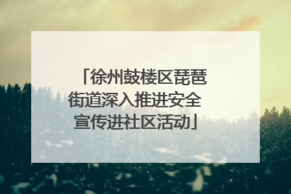 徐州鼓楼区琵琶街道深入推进安全宣传进社区活动