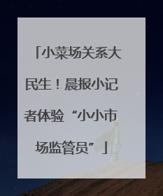 小菜场关系大民生！晨报小记者体验“小小市场监管员”