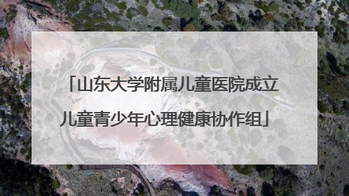 山东大学附属儿童医院成立儿童青少年心理健康协作组
